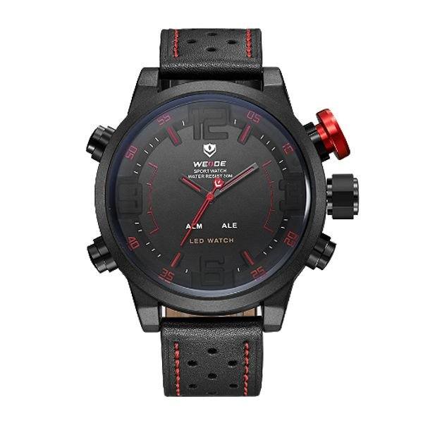 10270 relogio masculino weide anadigi wh 5210 vermelho 1 c