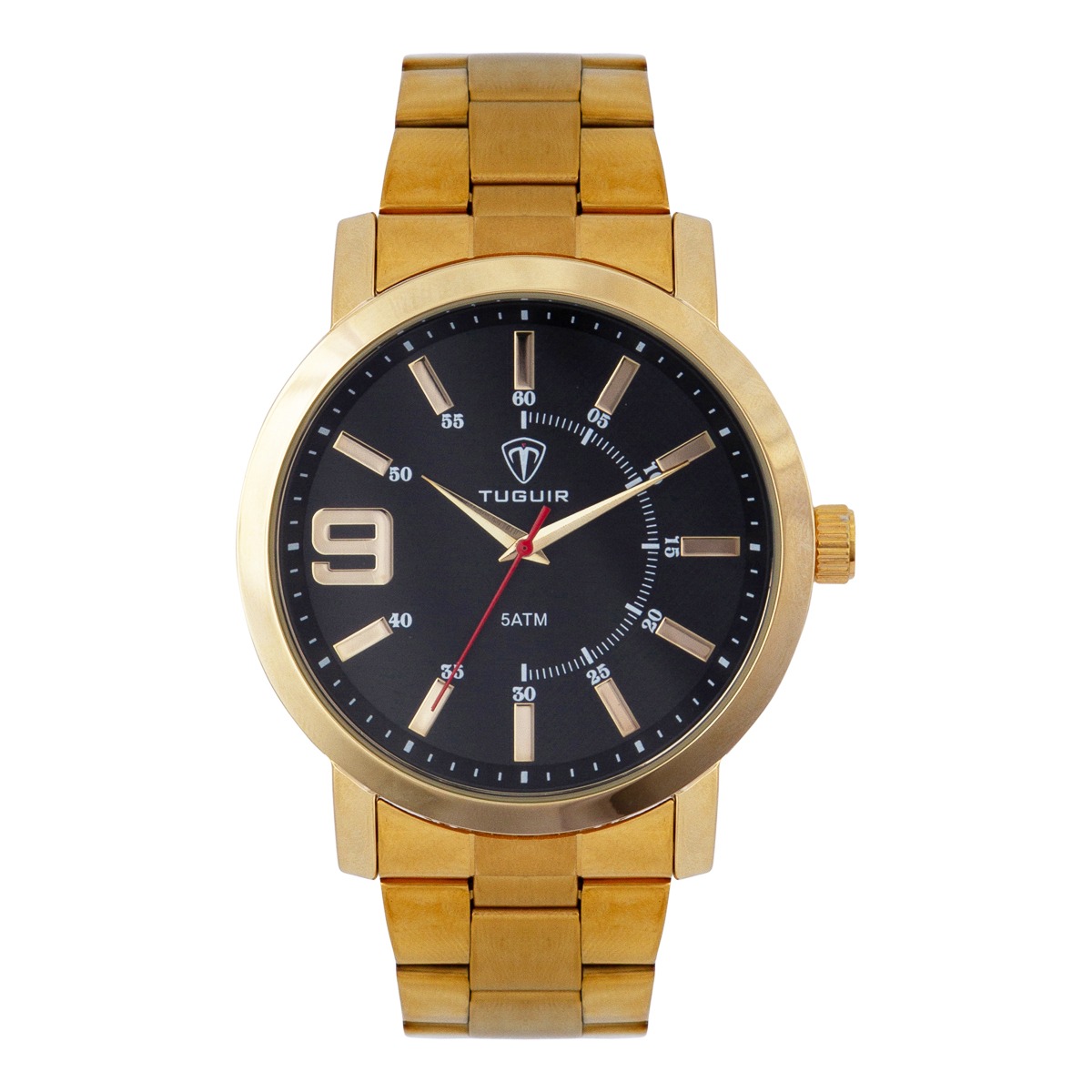 Relógio Masculino Tuguir Analógico TG119 - Dourado e Preto Dourado