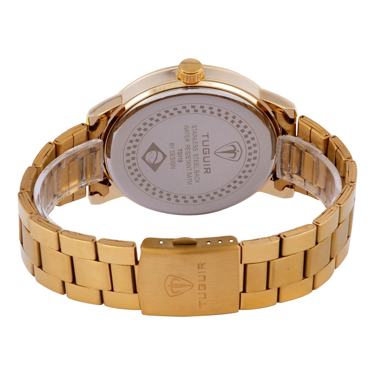 Relógio Masculino Tuguir Analógico TG119 - Dourado e Preto Dourado